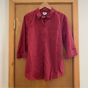 OLD NAVY • Red Gingham “It Shirt” Button Down Shirt - Size L